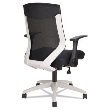 Alera® Alera Eb-k Series Synchro Mid-back Flip-arm Mesh Chair, Supports Up To 275 Lb, 18.5“ To 22.04" Seat Height, Black freeshipping - TVN Wholesale